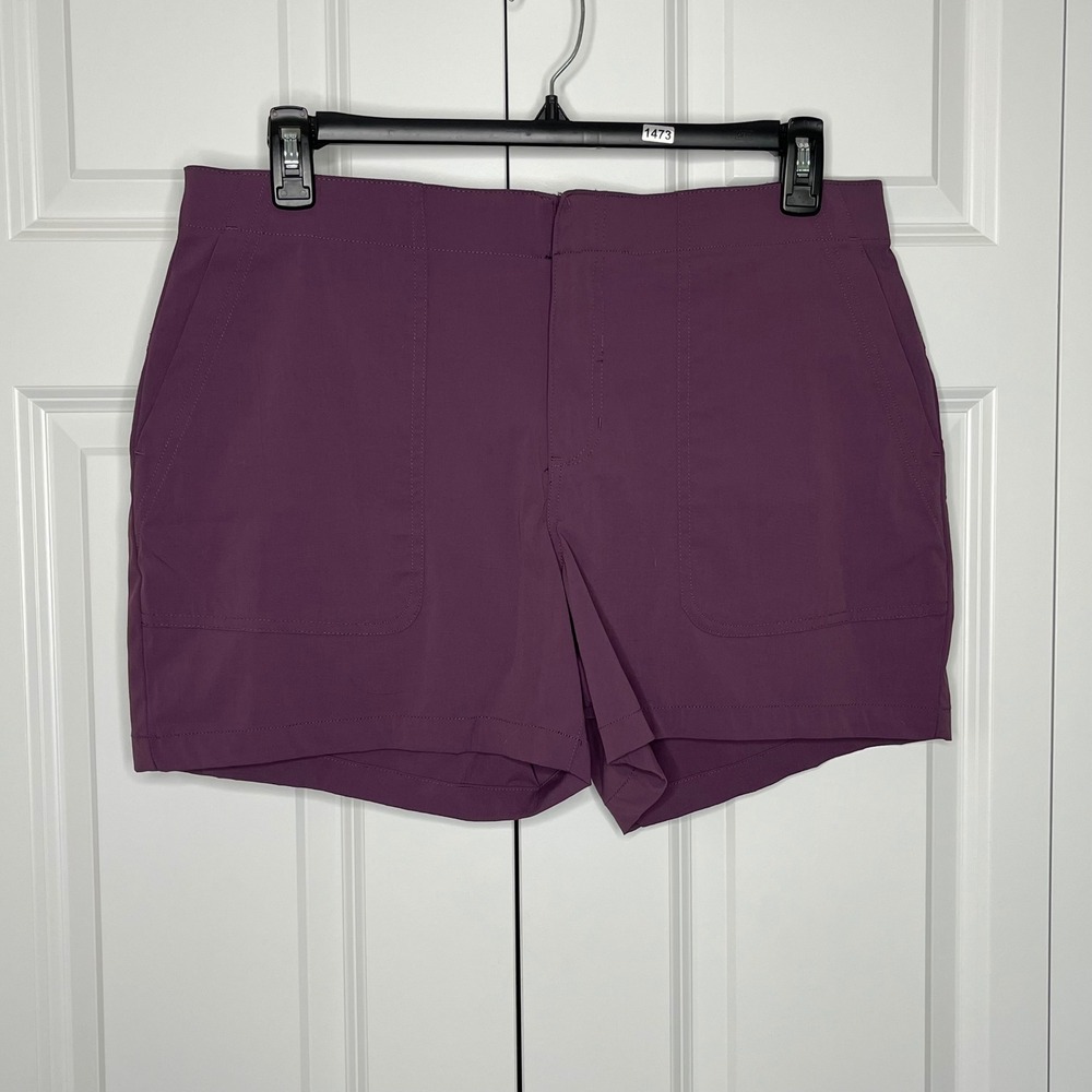 Eddie Bauer Horizon Guide Hiking Shorts Purple‎ Women's Size 14 - Picture 3 of 11